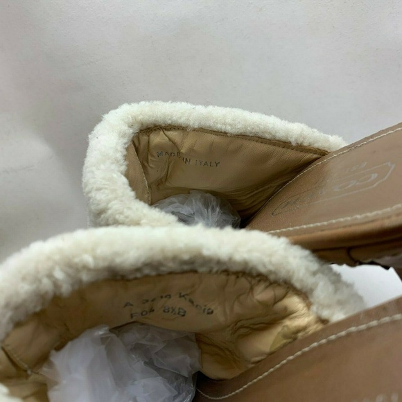 Coach Heel Slippers 3418 Kacie Womans Size 8.5 Tan - Picture 2 of 7
